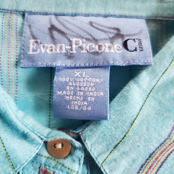 Evan Picone button down tunic size xl - Picture 2 of 6